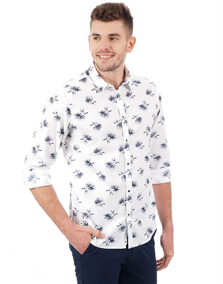 Pepe Jeans London Men Casual Wear Printed Shirt